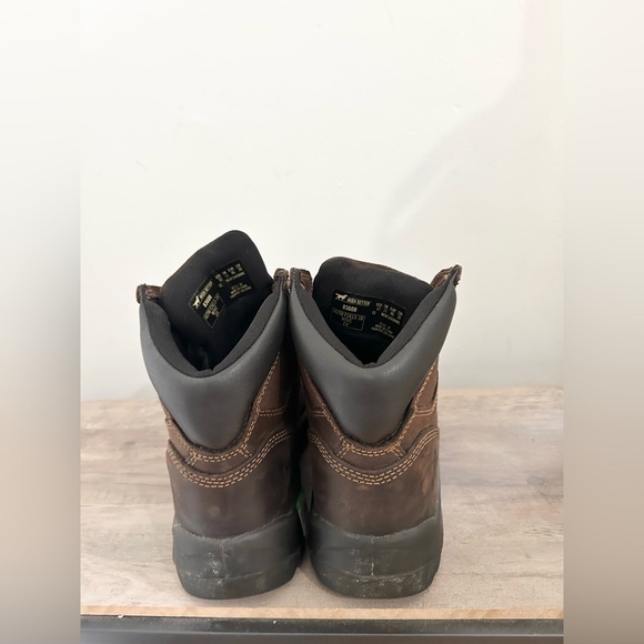 Irish Setter Ely Boots Men 12 Brown Leather Steel Toe Utility Work 6" Red Wing - Picture 4 of 7